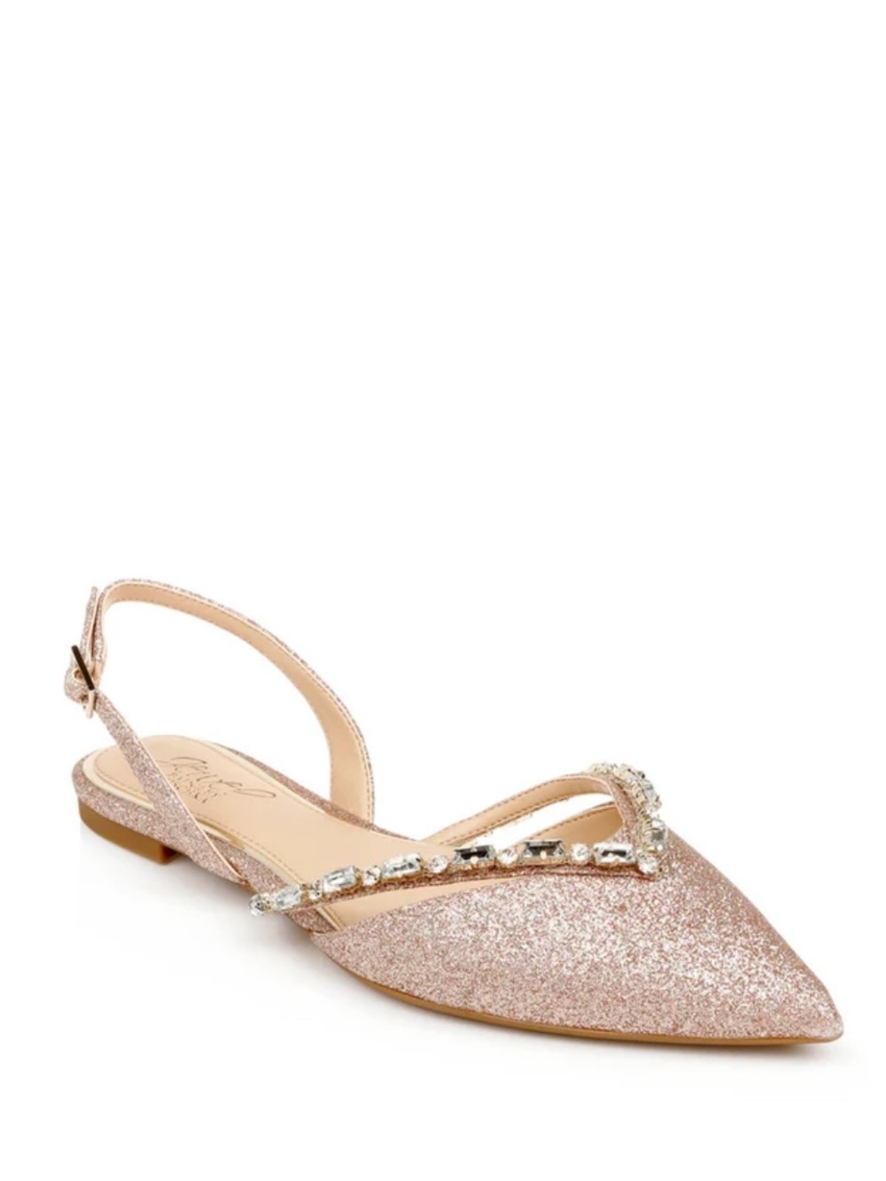 Jewel Badgley Mischka Camden Pointed Toe
Slingback Flat
